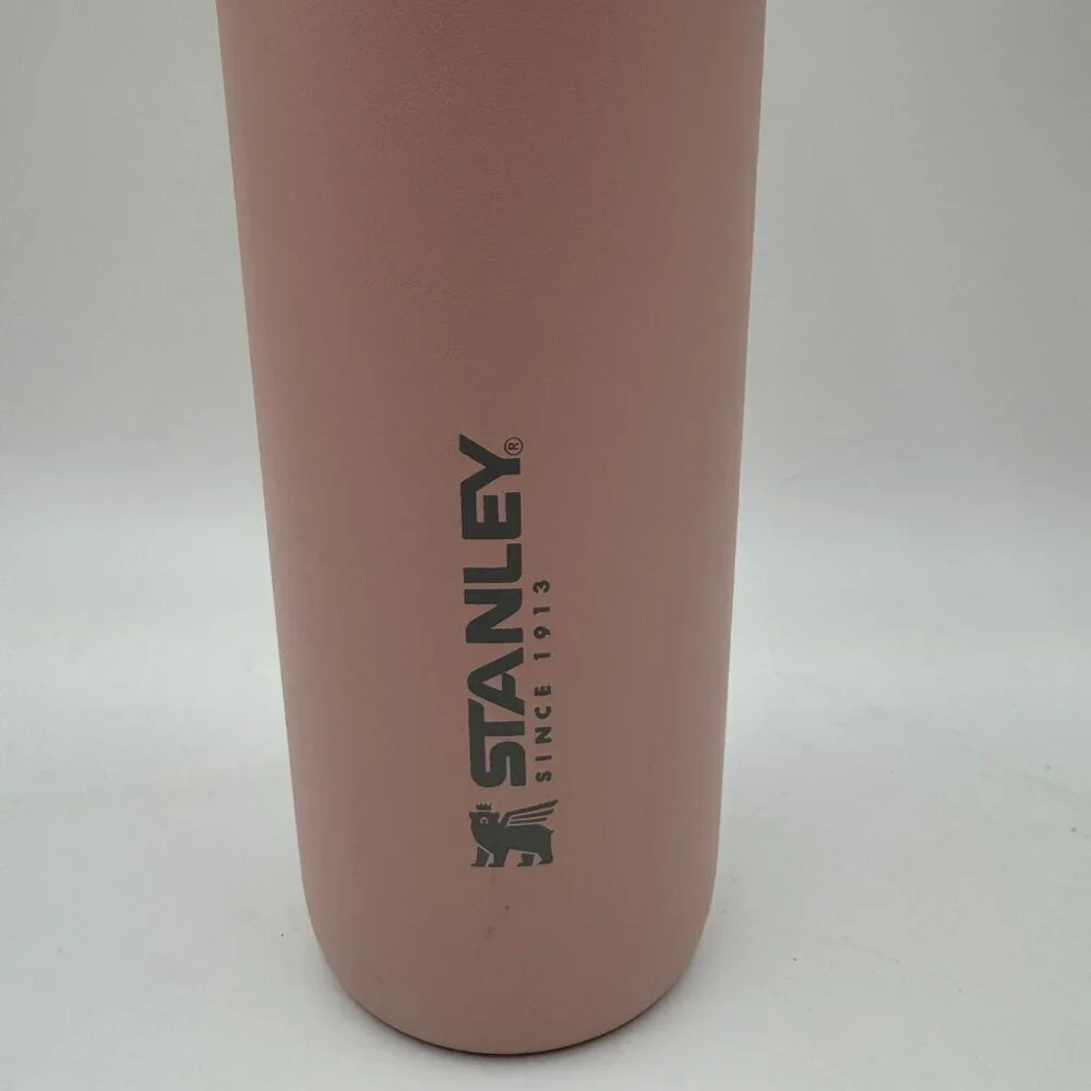 Stanley Grey/Pink Stainless Steel Quick-Flip Water Bottle